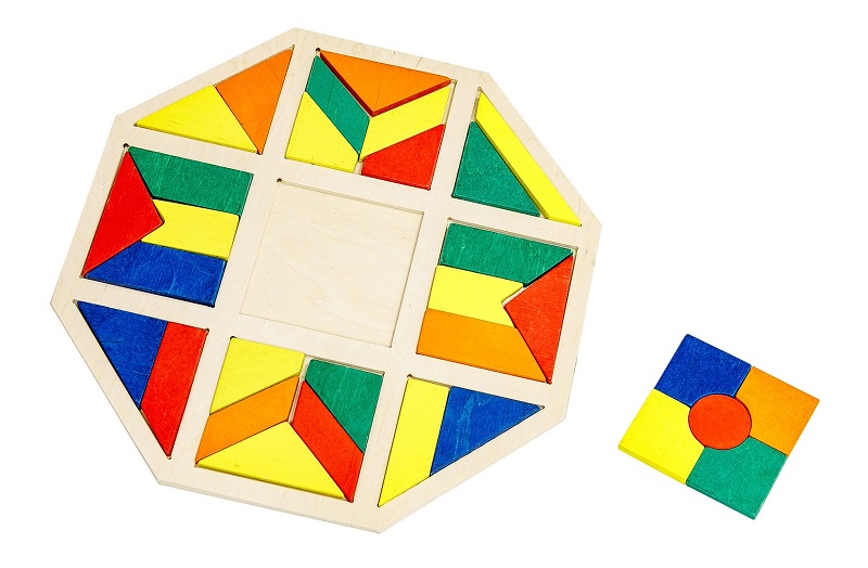 Octagon wooden tablet (collapsible picture) – TheKiddoToys – Eco toys ...