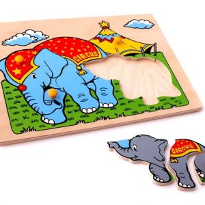 Развивающее пособие "Слон со слонёнком"