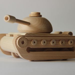 Wooden toy tank "Teshka"