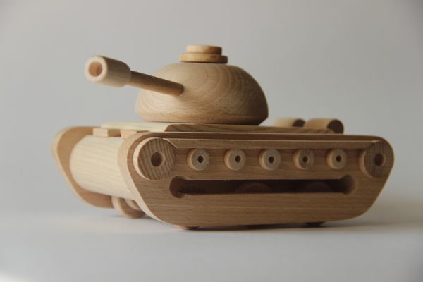 Wooden toy tank "Teshka"
