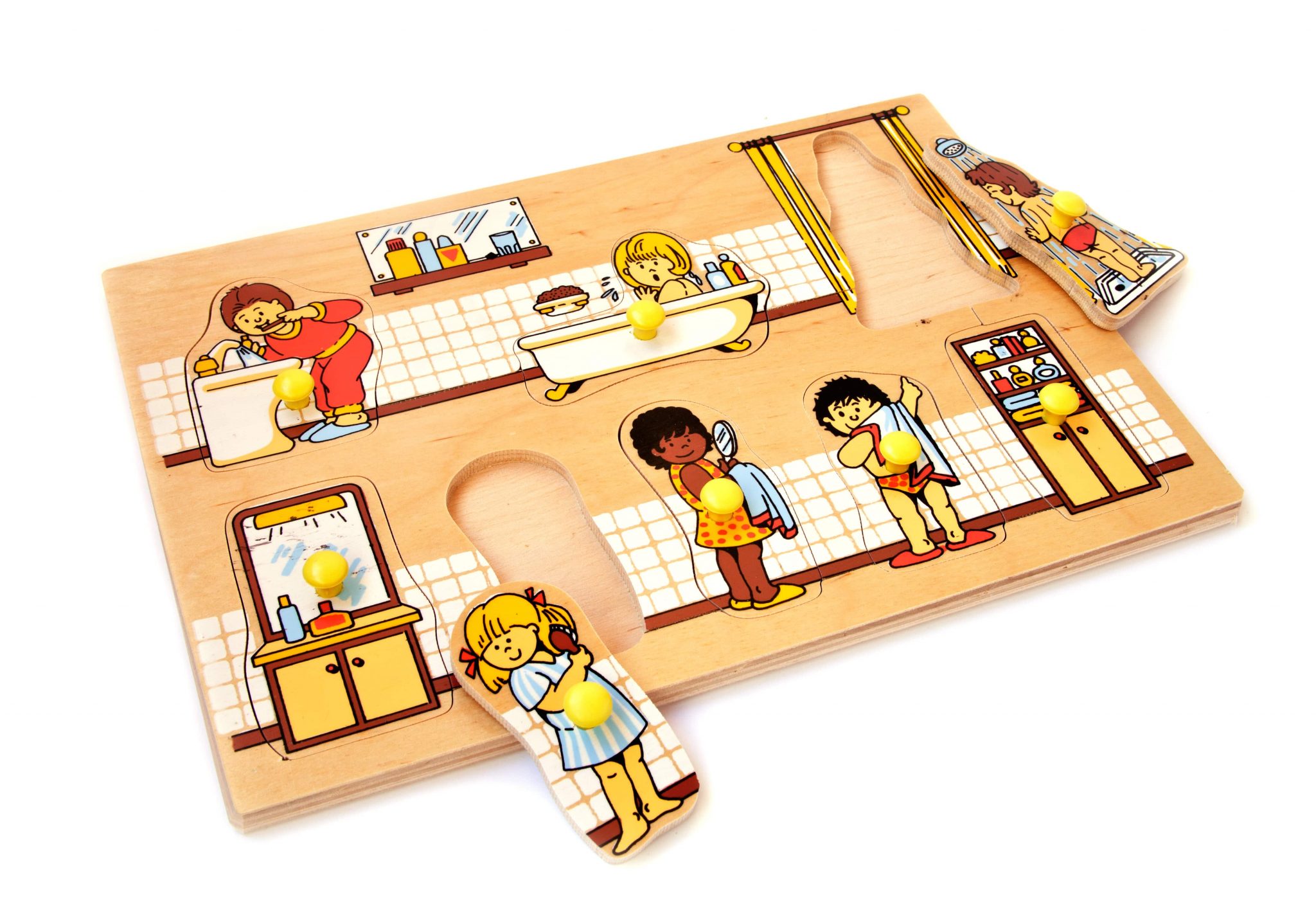 Game allowance “Bathroom” TheKiddoToys Eco toys, Wooden Toys & Book