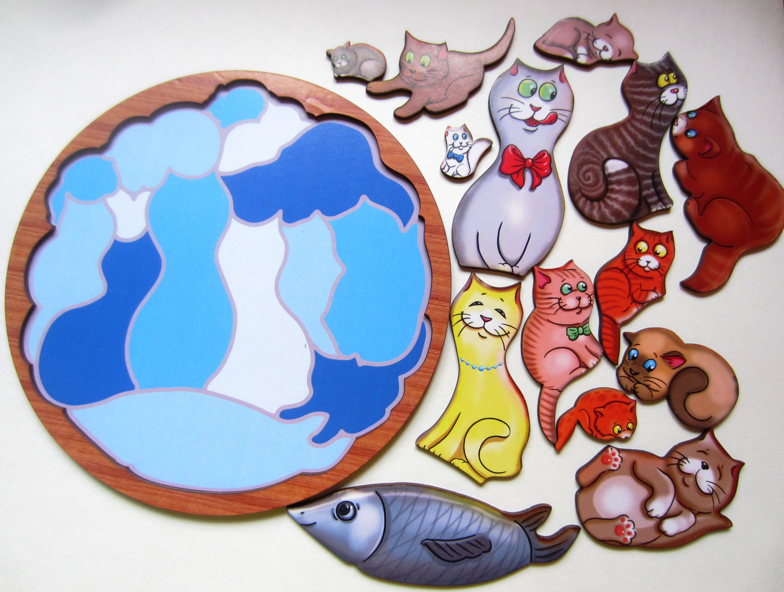 Puzzle "Cats" | TheKiddoToys - Eco toys, Wooden Toys & Book Store
