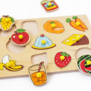 Wooden Montessori Puzzle “Food”