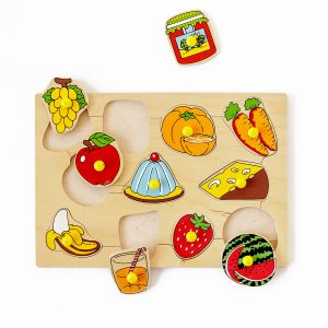 Wooden Montessori Puzzle “Food”