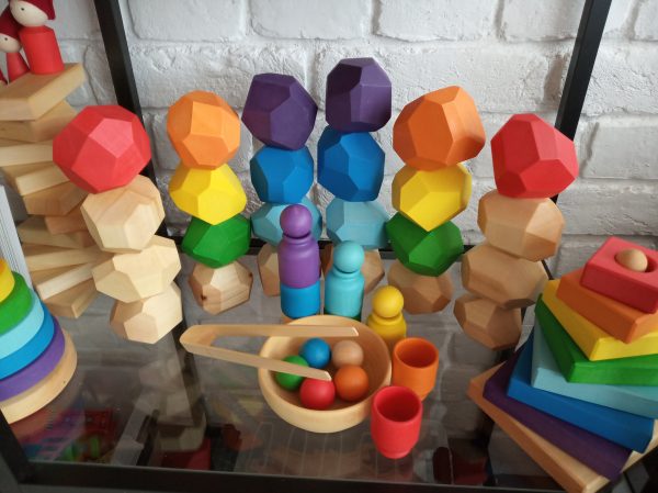 Wooden children toy Color Blocks Set